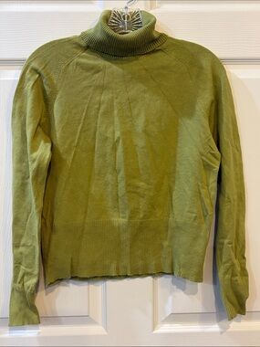 Talbots Avocado Green Turtle Neck Sweater